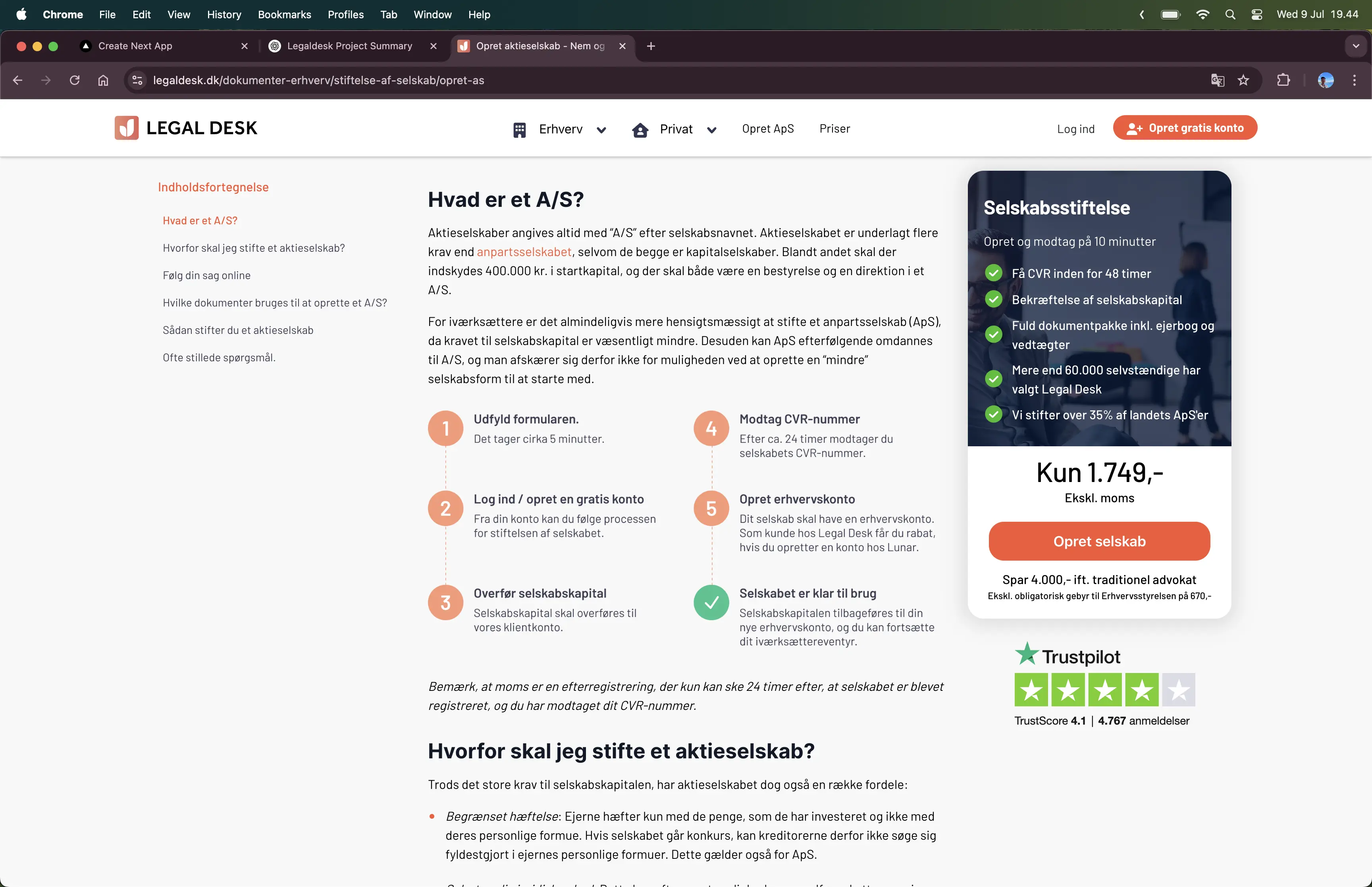 Legaldesk Frontend Evolution